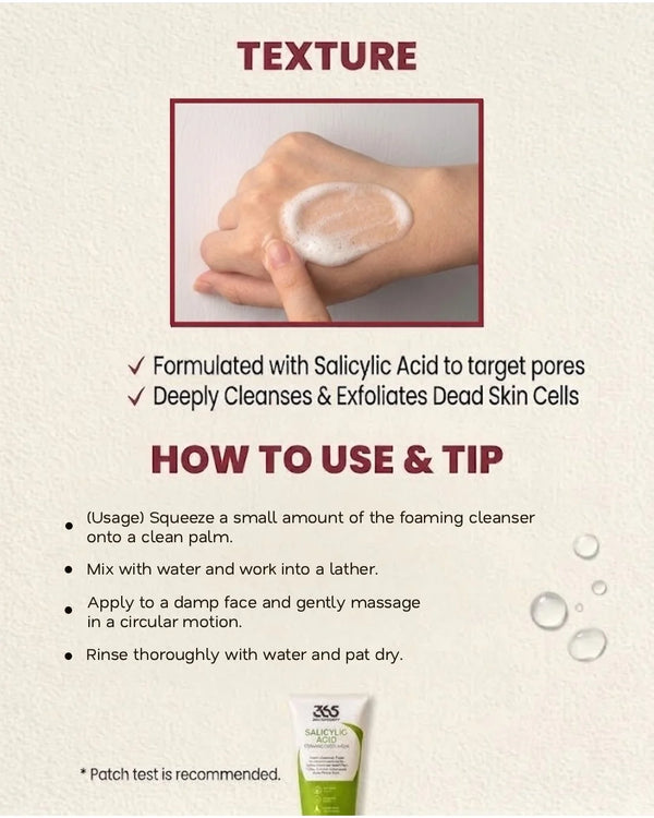 Salicylic Acid Face Wash – Acne Control & Excess Oil